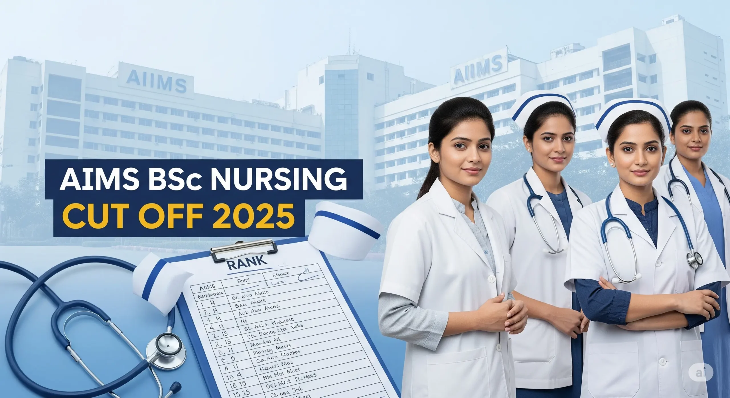 AIIMS BSc Nursing Cut Off 2025