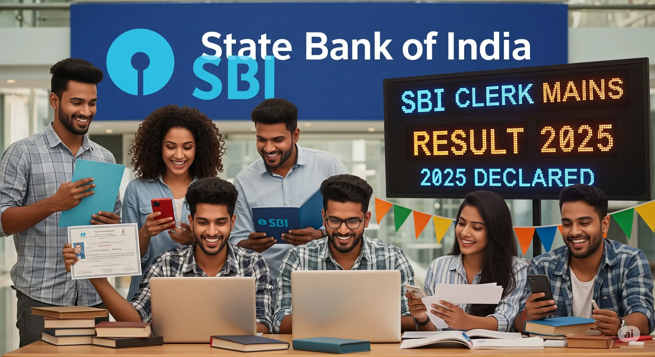 SBI Clerk Mains Result 2025