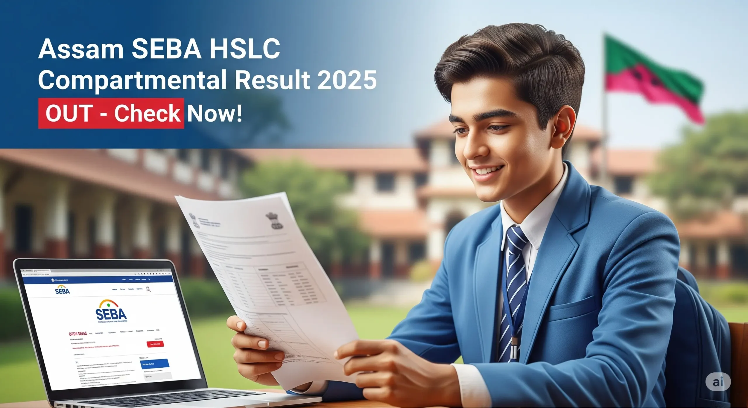 Assam SEBA HSLC Compartmental Result 2025 OUT