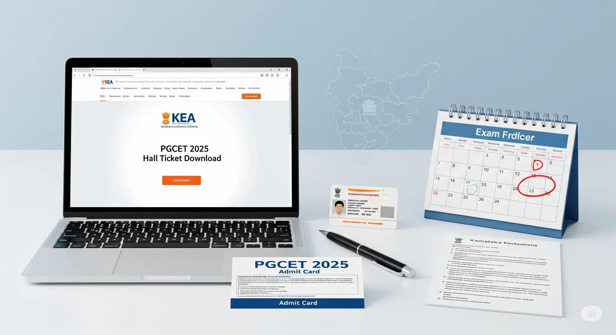 Karnataka PGCET Hall Ticket 2025