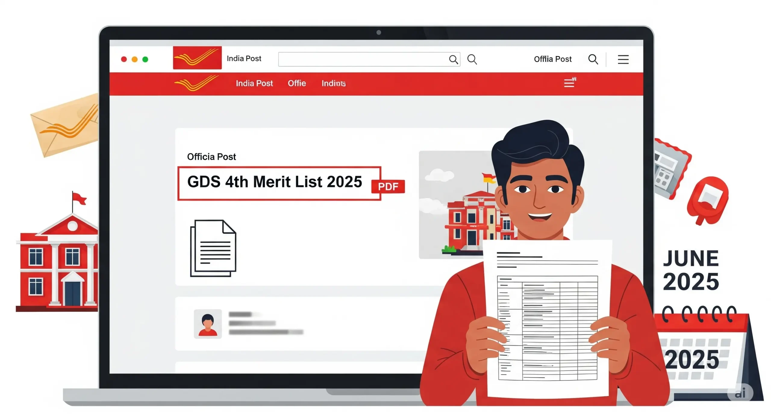 India Post GDS 4th Merit List