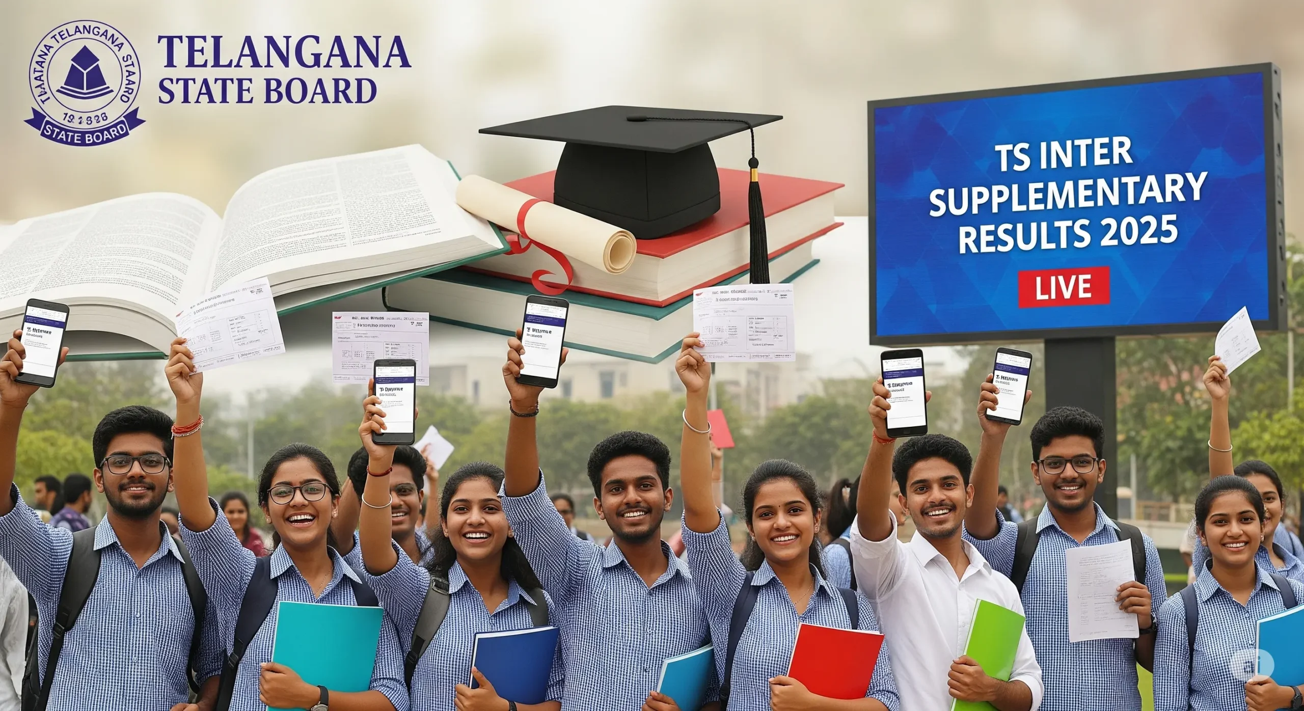 TS Inter Supplementary Results 2025 LIVE