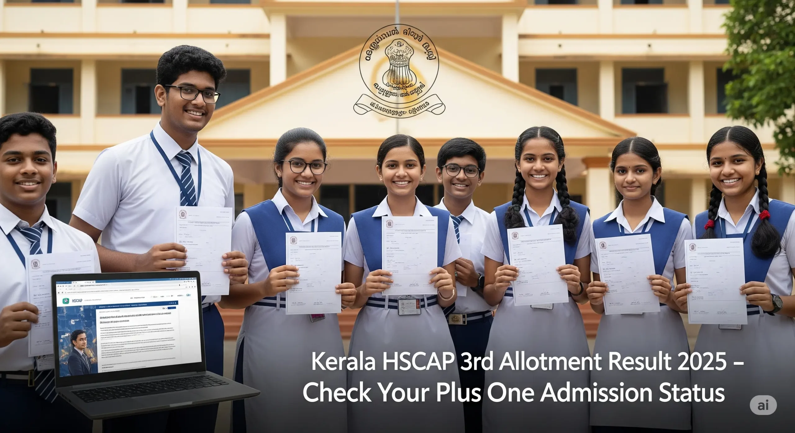 Kerala HSCAP 3rd Allotment Result 2025