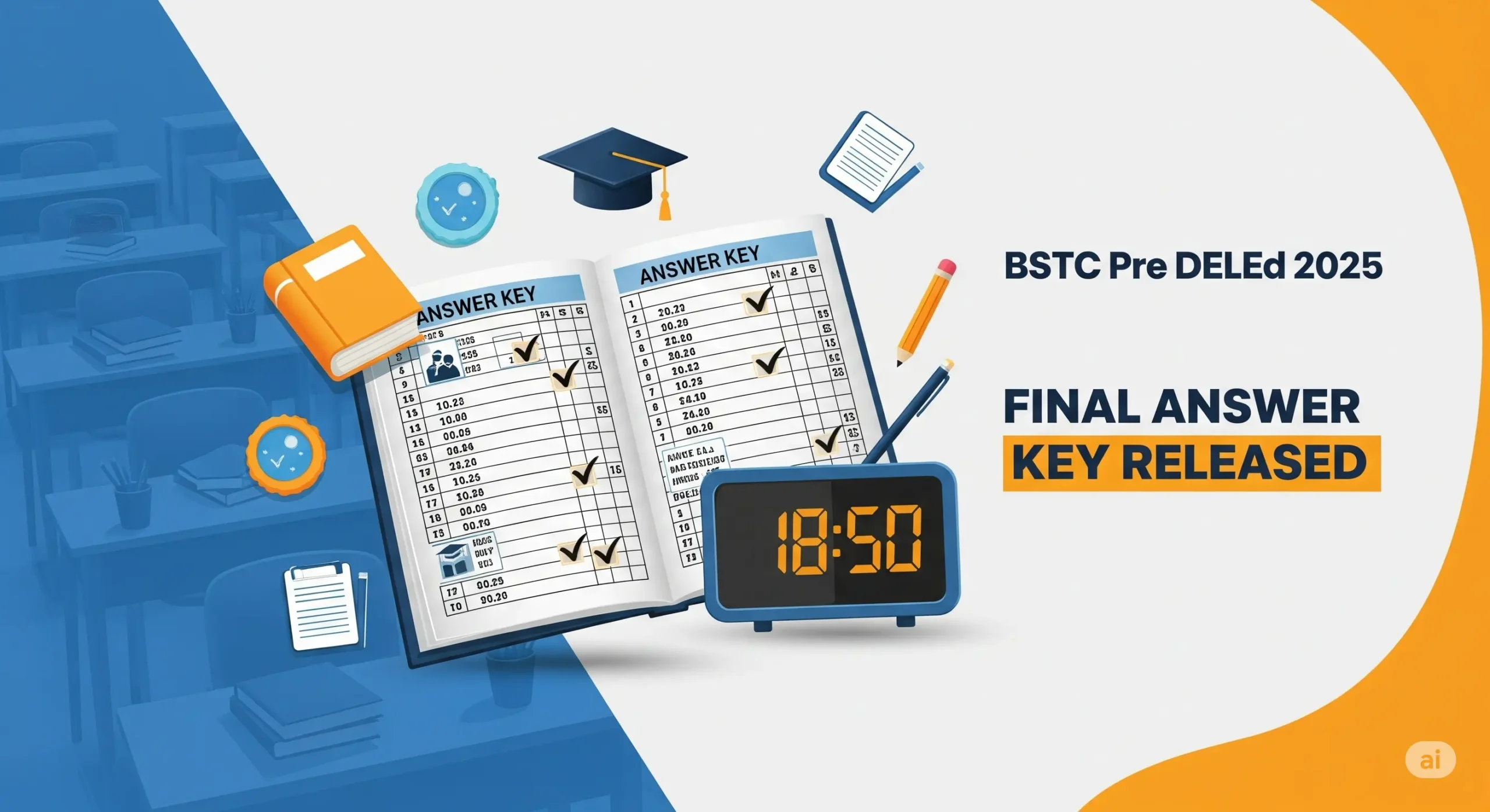 BSTC Pre DElEd Final Answer Key 2025