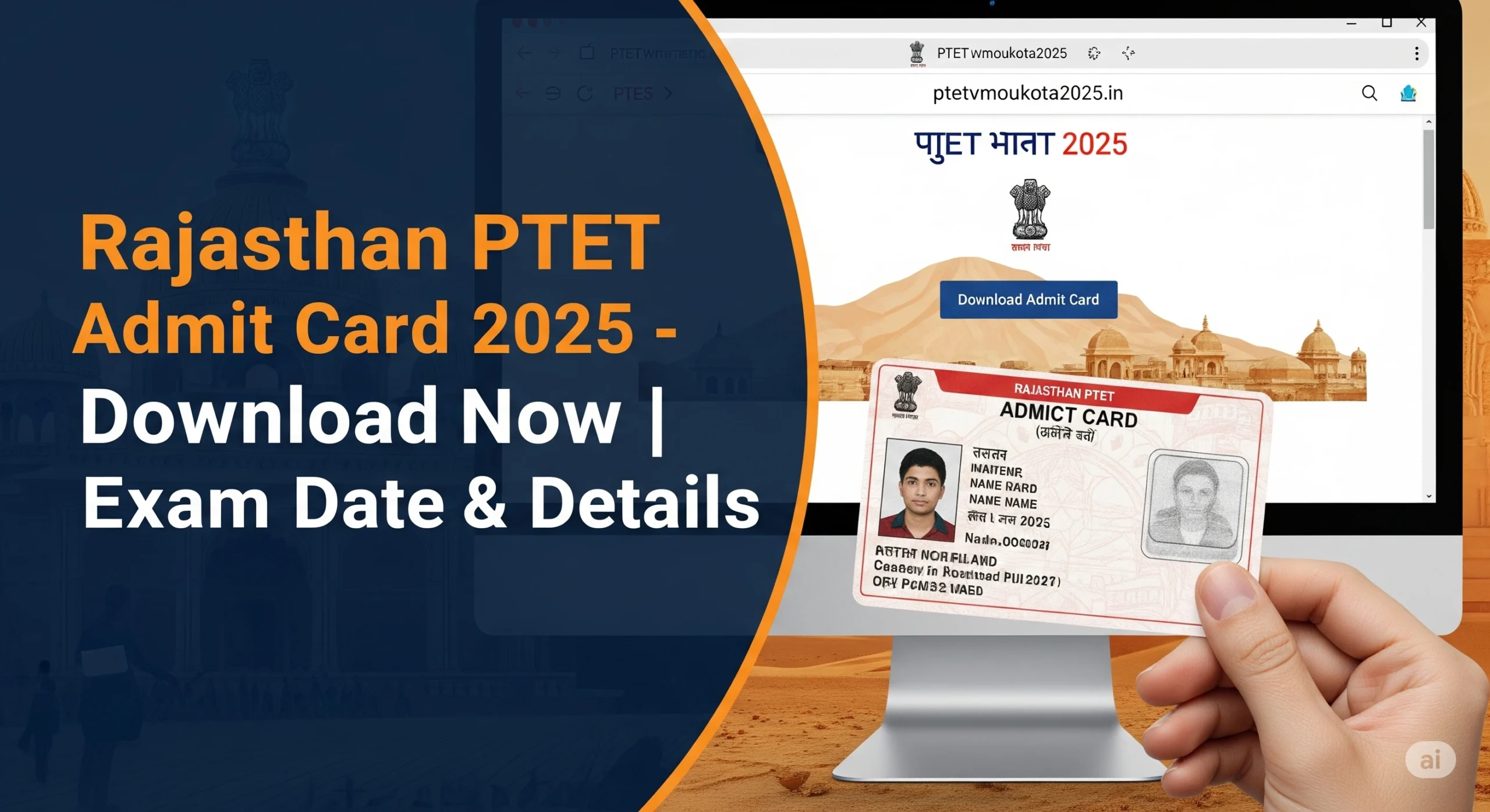 Rajasthan PTET Admit Card 2025