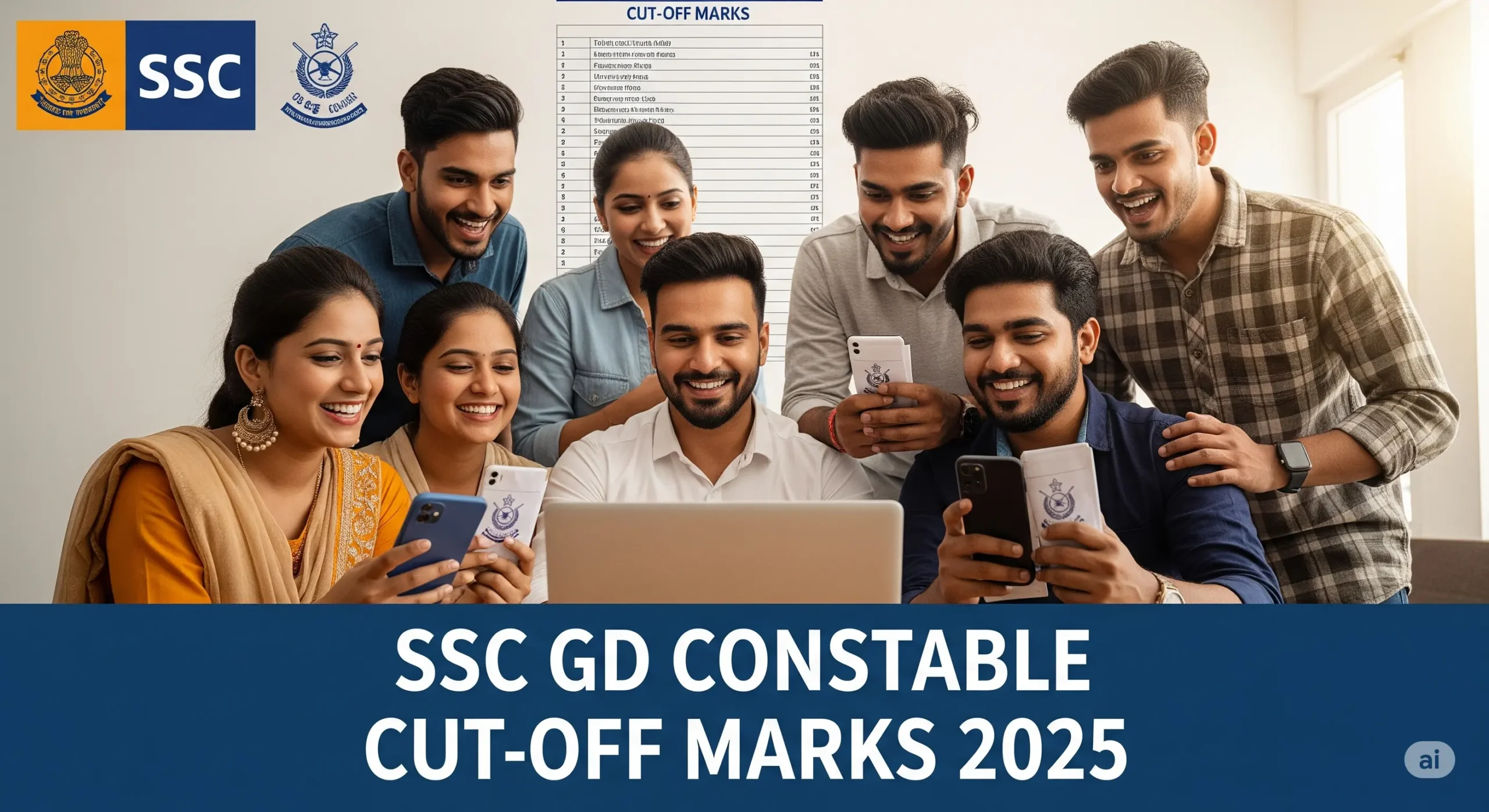 SSC GD Constable Cut-Off Marks 2025