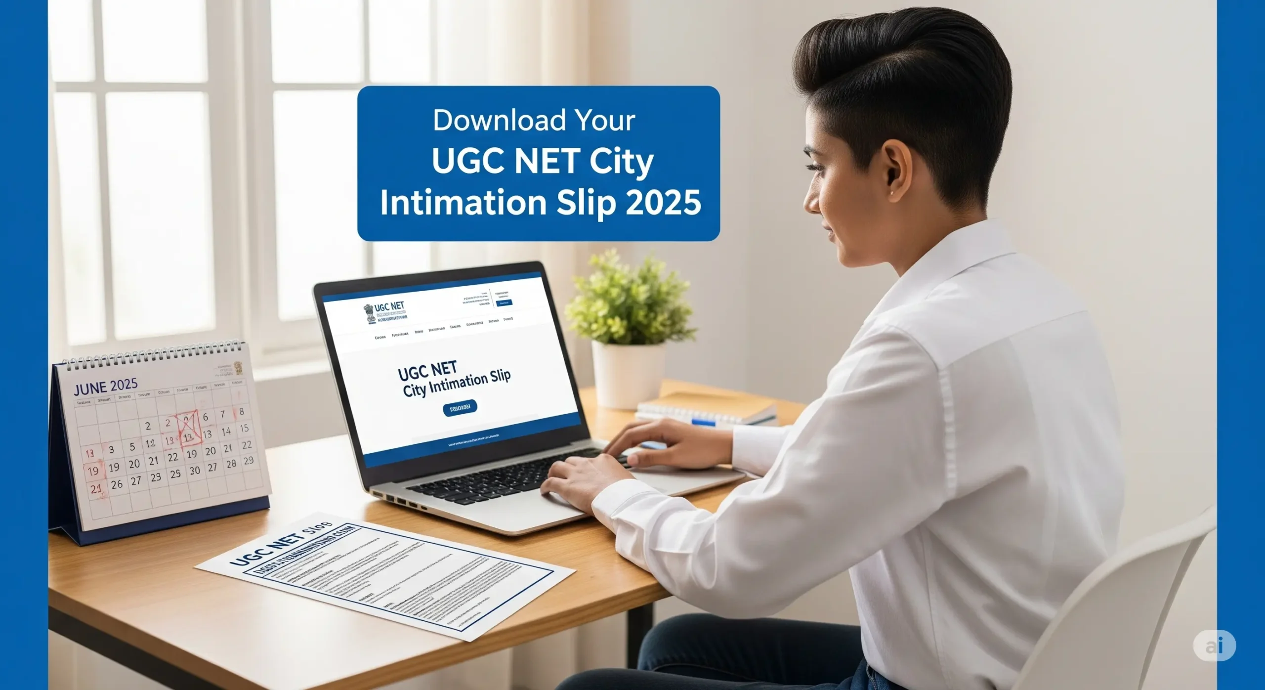 UGC NET City Intimation Slip 2025