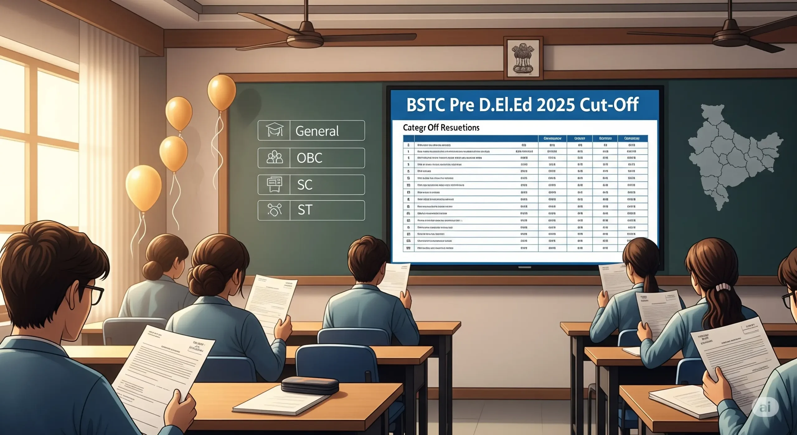 Rajasthan BSTC Pre D.El.Ed Cut-Off 2025