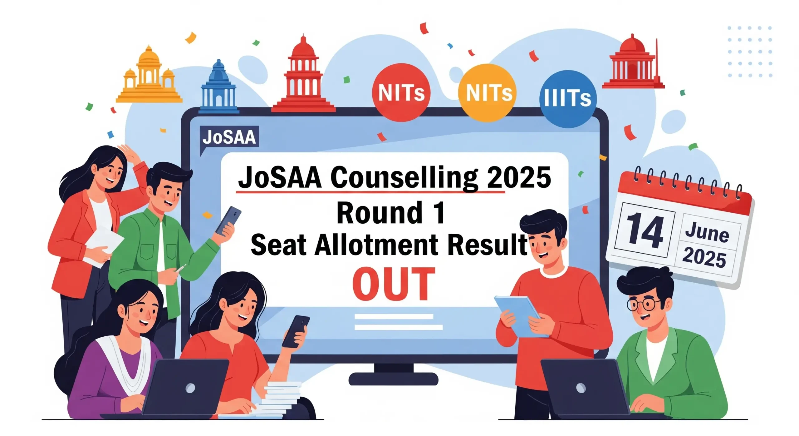 JoSAA Round 1 Seat Allotment Result 2025